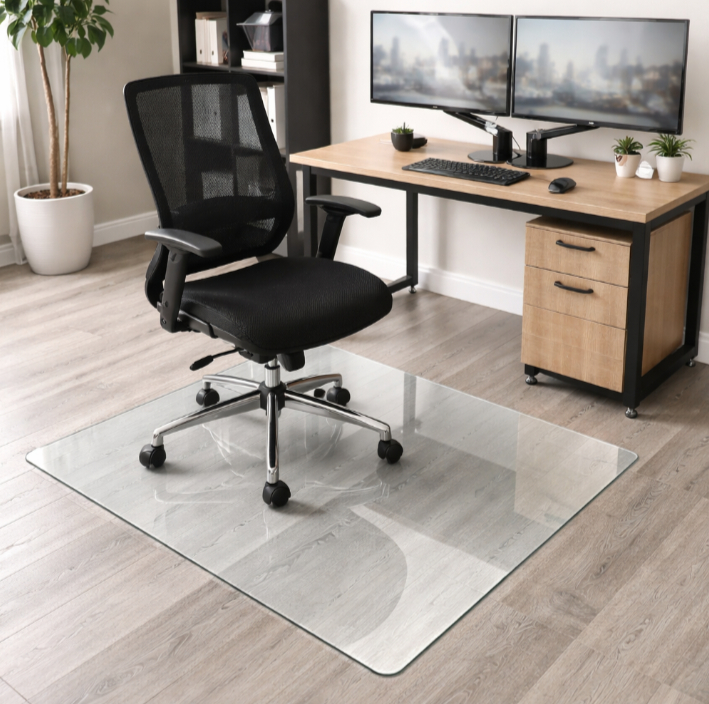 Glass Chair Mat Clear